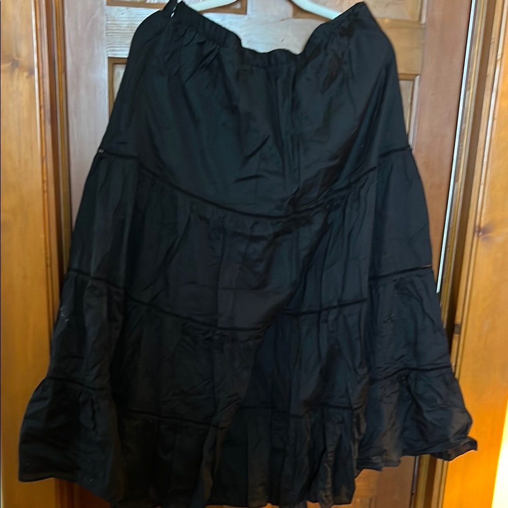 J. Crew Elegant Black Maxi Skirt in XL Tall
